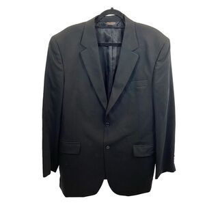 Men’s Jos. A. Bank Mens Black 100% Wool Blazer Size 44L